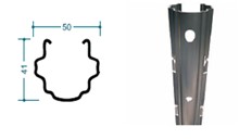 PALO INTERMEDIO 50x41 mm. PLUS 120 PRE-ZINC. sp. 1,5 mm. - H. 240 cm - PALO INTERMEDIO 50x41 mm. PLUS 120 PRE-ZINC. sp. 1,5 mm. - H. 240 cm -